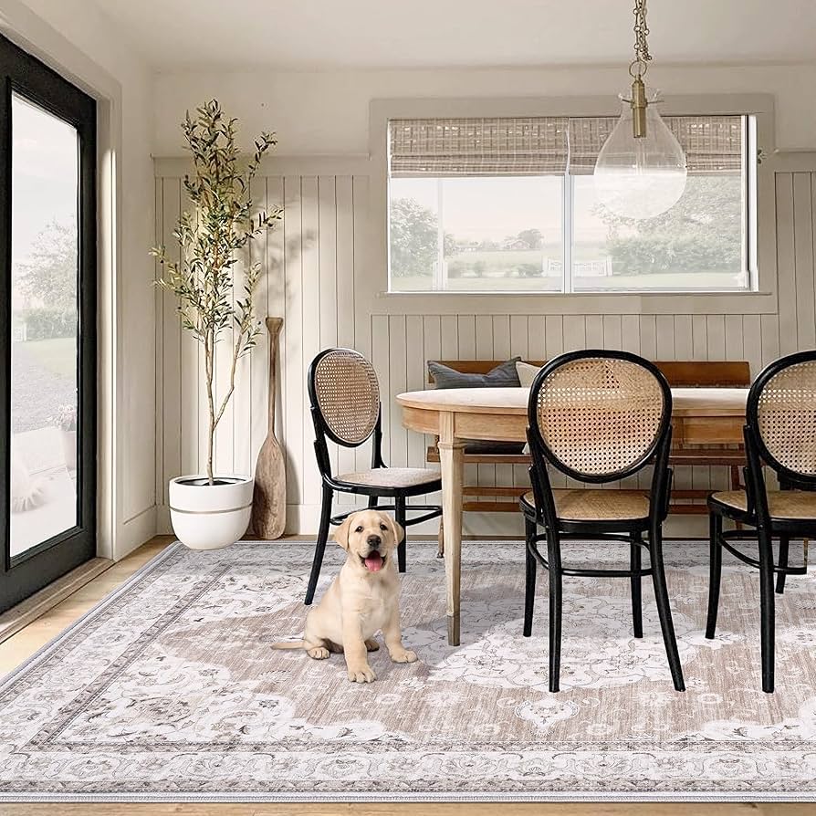 Amazon.com: Vintage Living Room Area Rug - 6x9 Large Machine