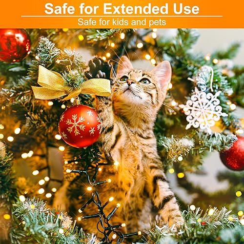 Miniatura 7 de Guirnalda de luces de Navidad, 100 pies, 300 LED, exterior, interior, conectables, árbol Navidad, 8 modos, impermeables, cable verde, decoración