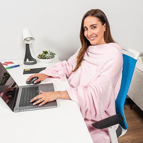 Miniatura 4 de PAVILIA Manta con mangas para adultos, mujeres y hombres, manta suave y cálida de forro polar, manta de regalo