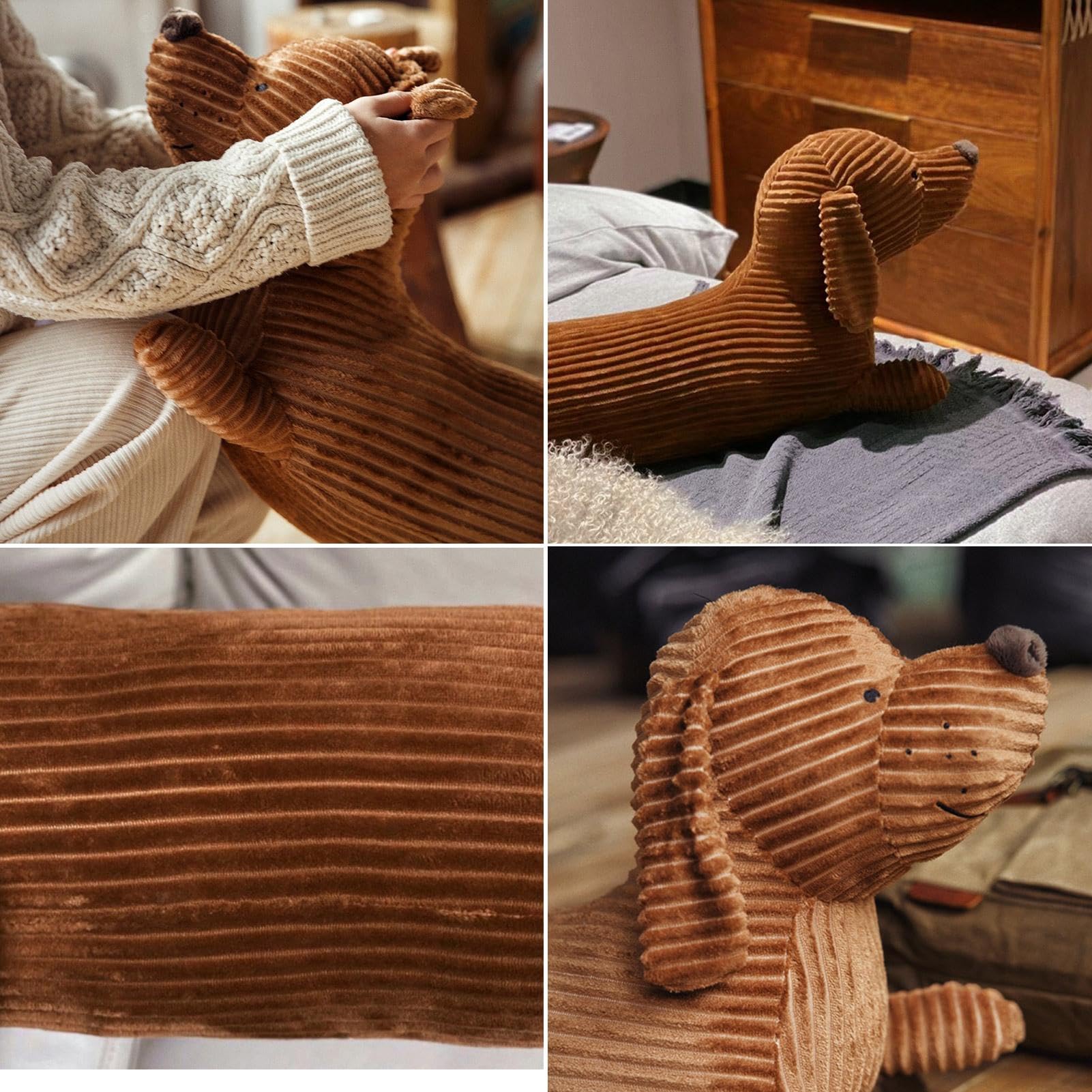 Genérico Perro Relleno, De Peluche,Peluche de Perro | Dachshund | Almohada Suave de, Juguetes de Peluche, decoración de Perro para Sala de Estar y dormitor