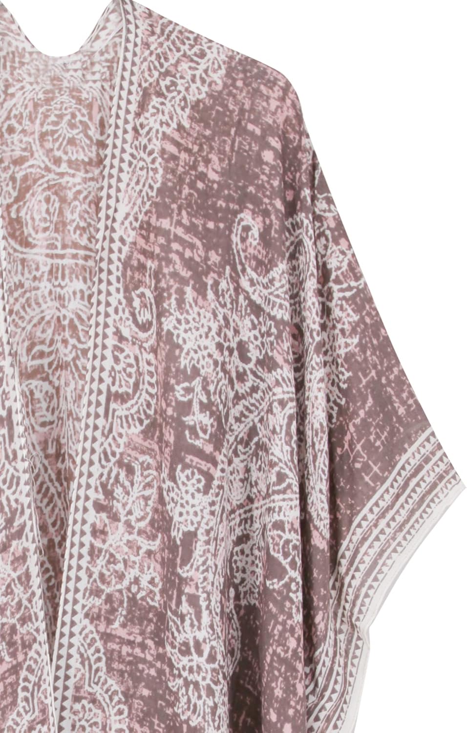 Breezy Lane Women's Kimono Cardigan Summer Swimsuit Coverups Beach Cover Up with Floral Print for Vacation - Image 6