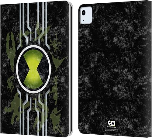 Head Case Designs Officially Licensed Ben 10 Alien Force Omnitrix Graphics Leather Book Wallet Case Cover Compatible with Apple iPad Air 20202022