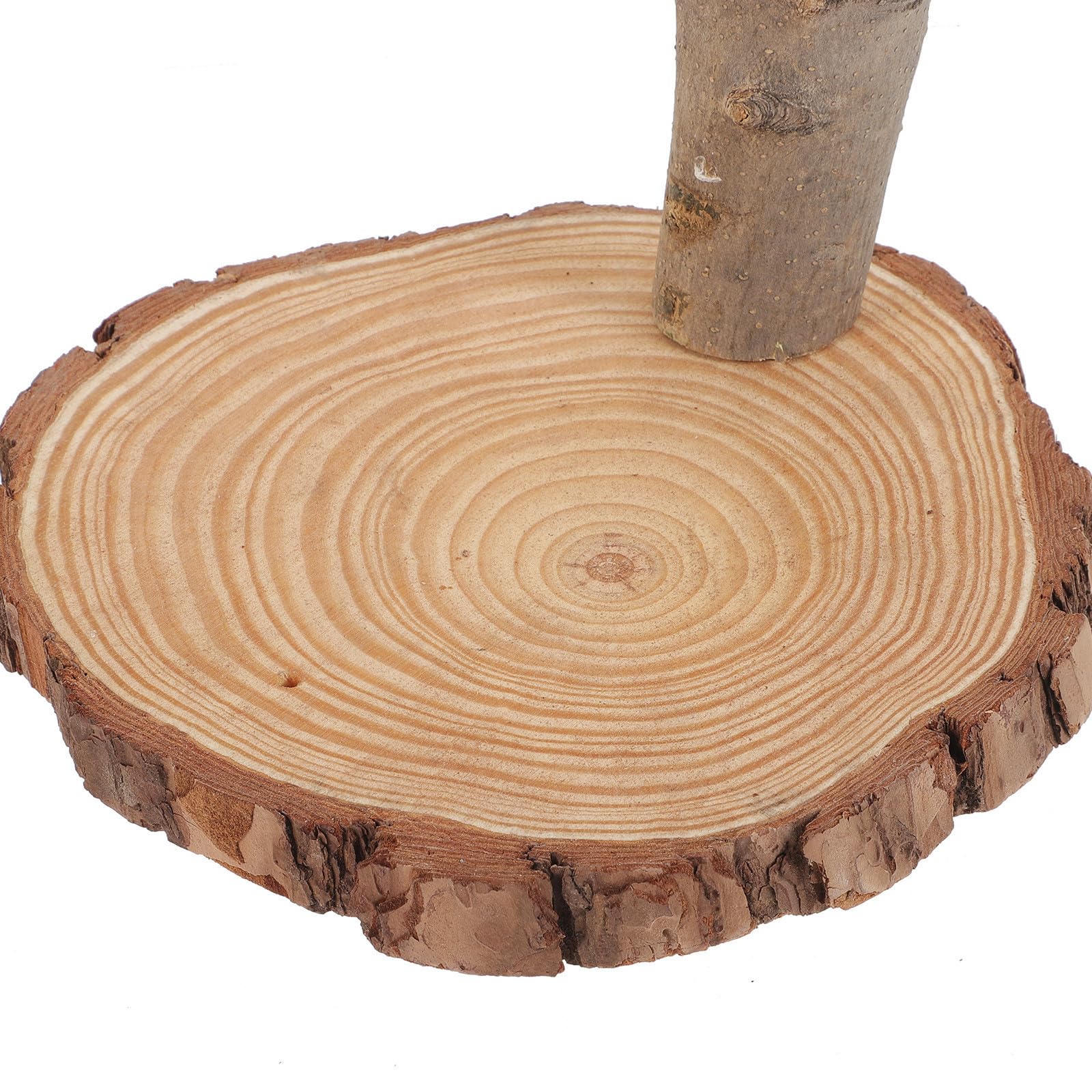 Présentoir à Plateau à Dessert en Bois de Mariage à Plusieurs Niveaux Rustique Support Élégant pour Exposer pour Banquet Gâteaux et Glaces