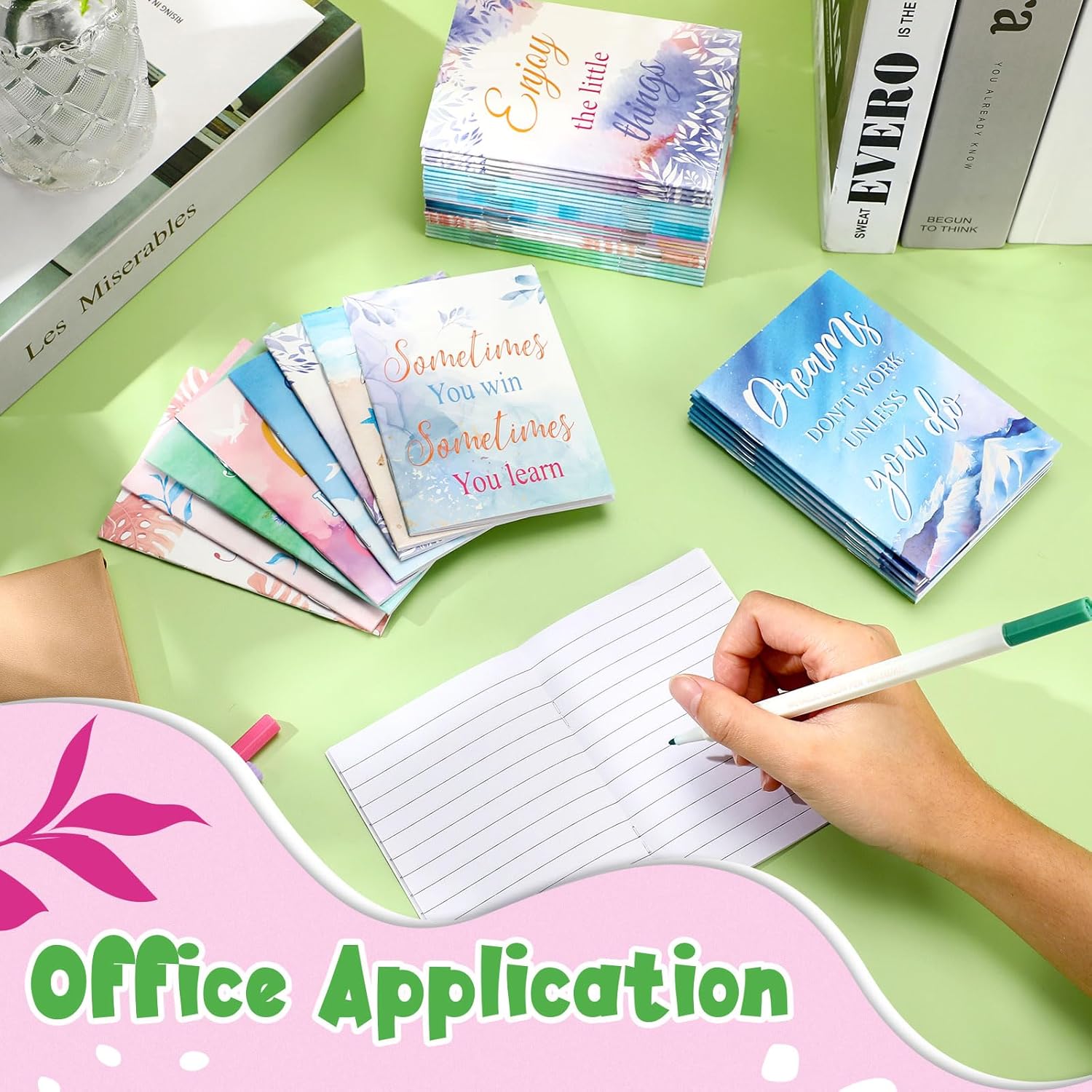 Geelin 60 Pack Inspirational Notepads Bulk Thank You Gifts Mini Motivational Notebook Small Pocket Prayer Journal Christian Bible Scripture for Office Travel Coworkers Teacher Gift(Dream Style) - Image 5