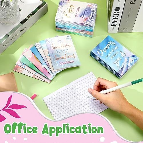 Miniatura 12 de Geelin Bloc de notas inspirador, regalos de agradecimiento, mini cuaderno motivacional, diario de oración de bolsillo pequeño, regalos de escritura