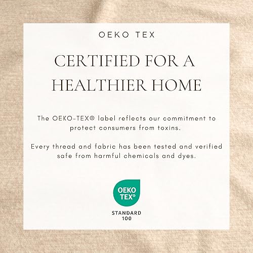 Miniatura 4 de Great Bay Home Juego de sábanas de franela de mezcla de algodón de 4 piezas, tamaño California King, color gris pardo, sábanas y fundas de almohada
