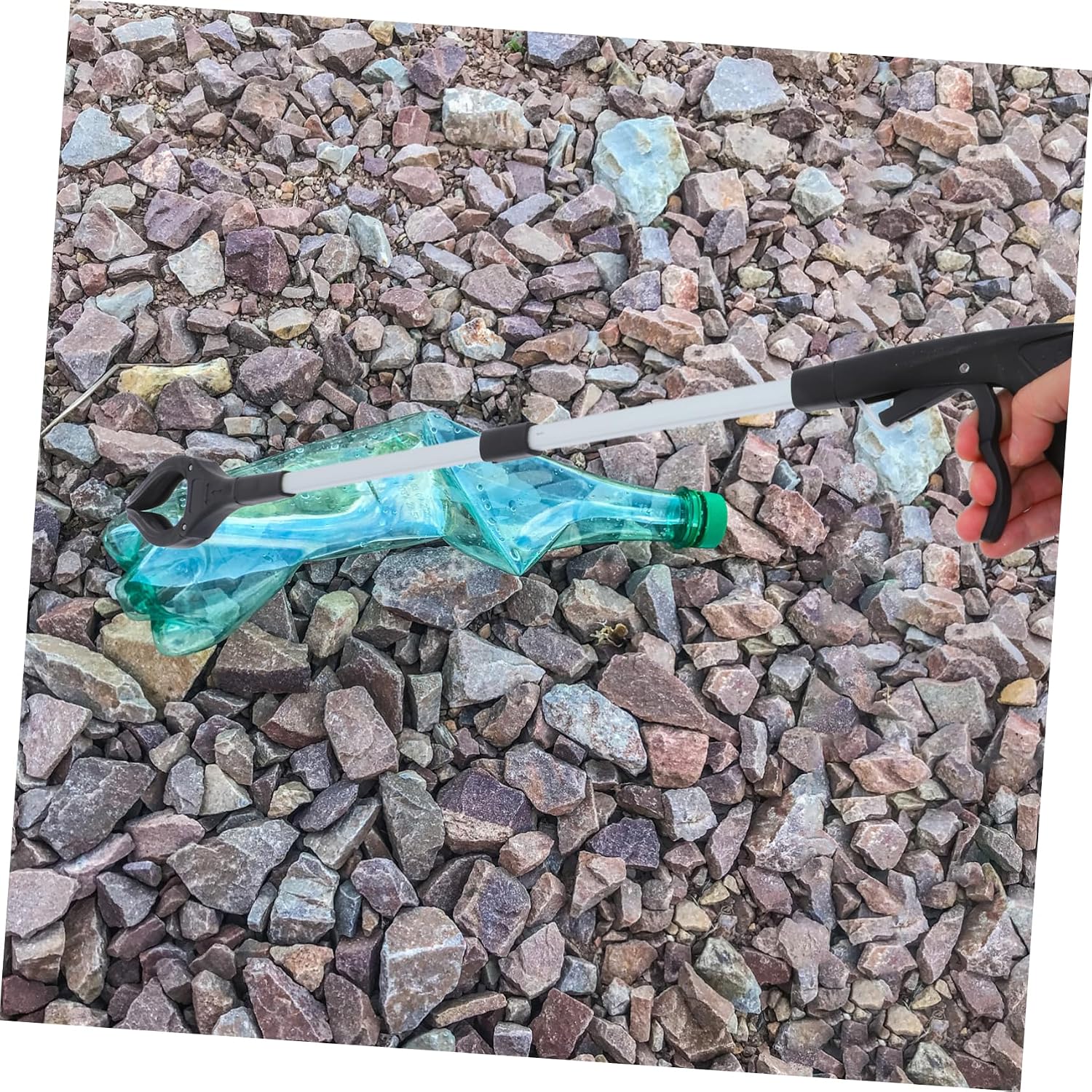 Portable Garbage Picker Tool Lightweight Aluminum Alloy Litter Grabber for Outdoor Cleanup Efficient Trash Collector for Various Cleaning Tasks