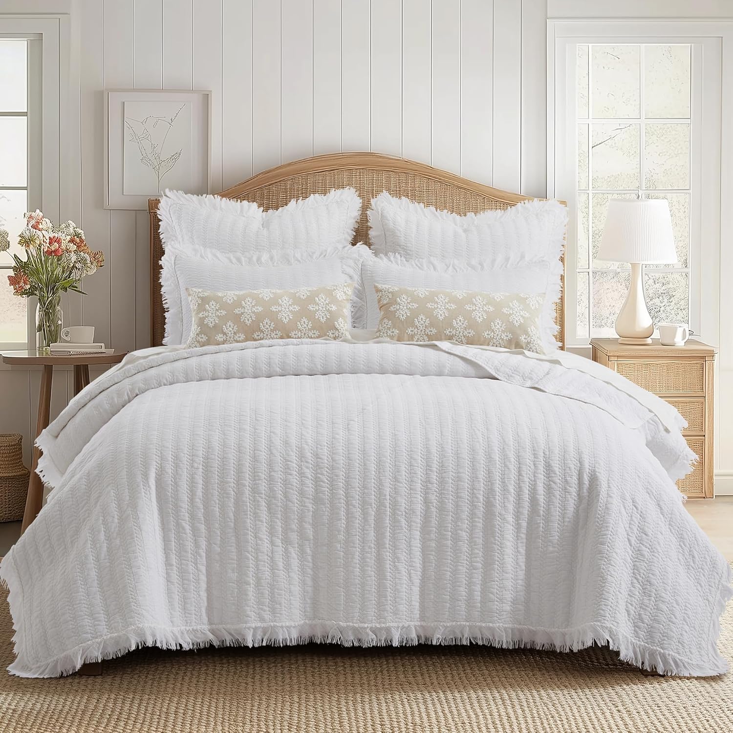 Levtex Home - Wilhemina - Euro Sham Set of 2 - Ruffled - Dusty Rose - (26x26in.), No Insert - Cotton