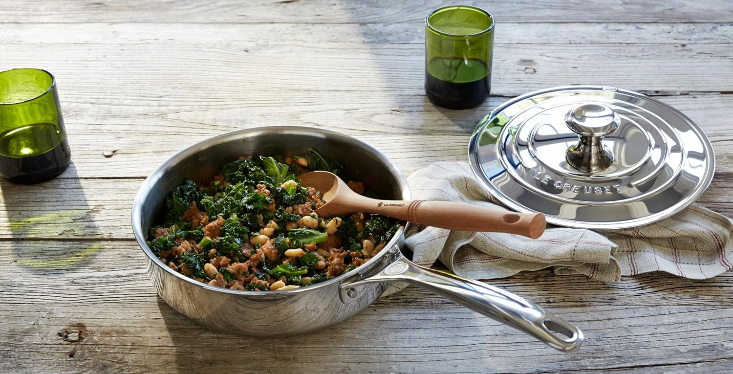 Le Creuset Tri-Ply Stainless Steel Saute Pan, 3 qt. - Image 5