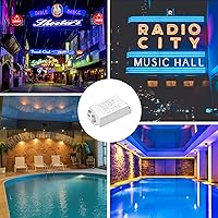 Vista 3 de Transformador de controlador LED de 10 W CC 12 V - Convertidor de conmutación de voltaje constante de 110 V CA a 12 V CC - Impermeable IP22-Pack de 2