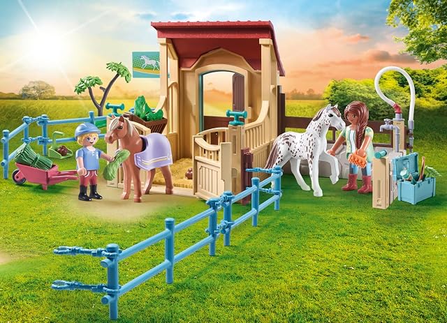 Foto 3 de 7 de PLAYMOBIL Horses of Waterfall 71494 Establo, emocionantes Aventuras de equitación en el Rancho de Waterfall