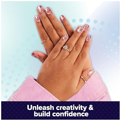 Miniatura 16 de Cool Maker, GO GLAM Nail Surprise Shimmer - Juego de manicura exclusivo con 2 estilos de uñas a presión y más, kit de uñas para niños de 8 años