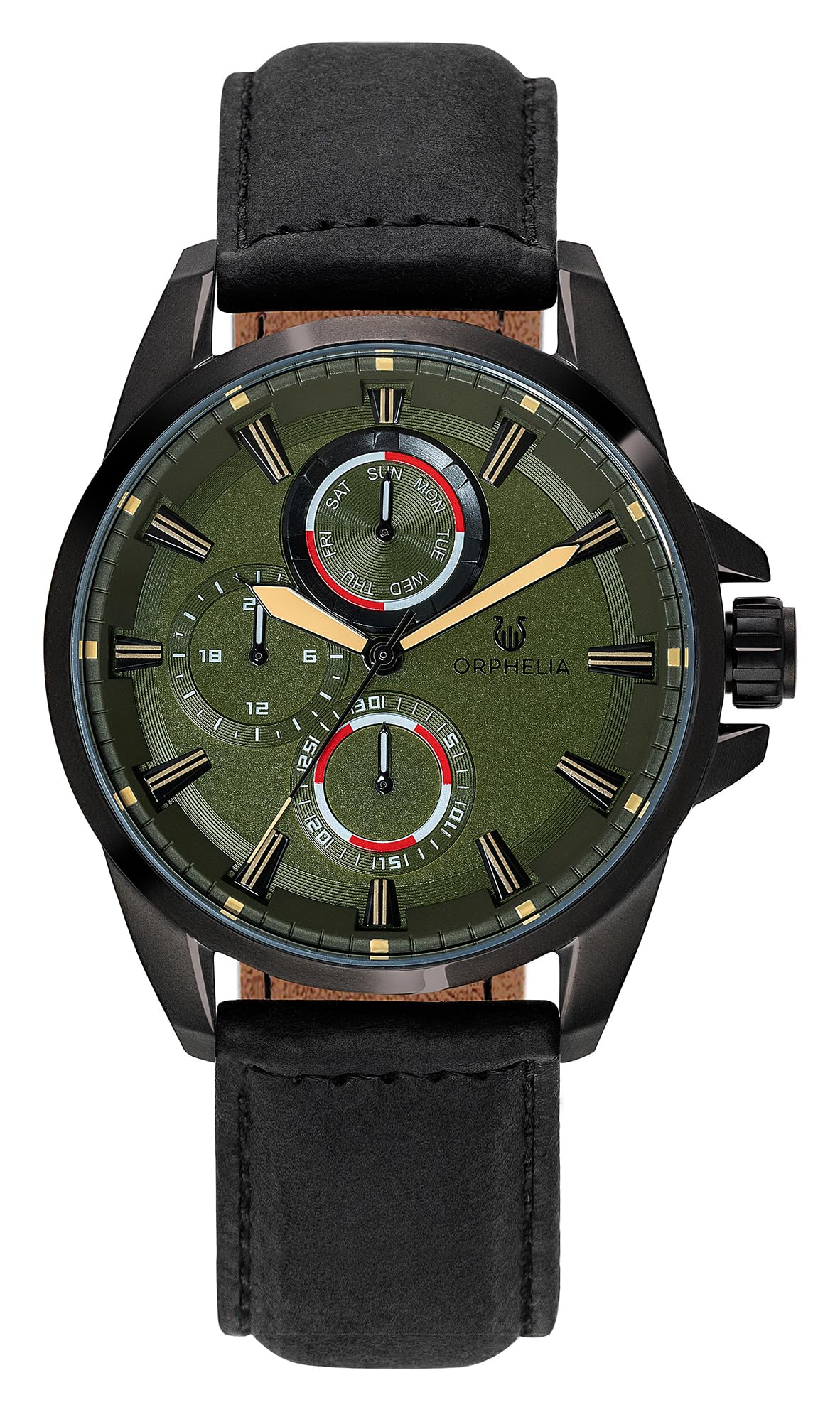Orphelia Men's Multi Dial Quartz Watch with Leather Strap OR71901