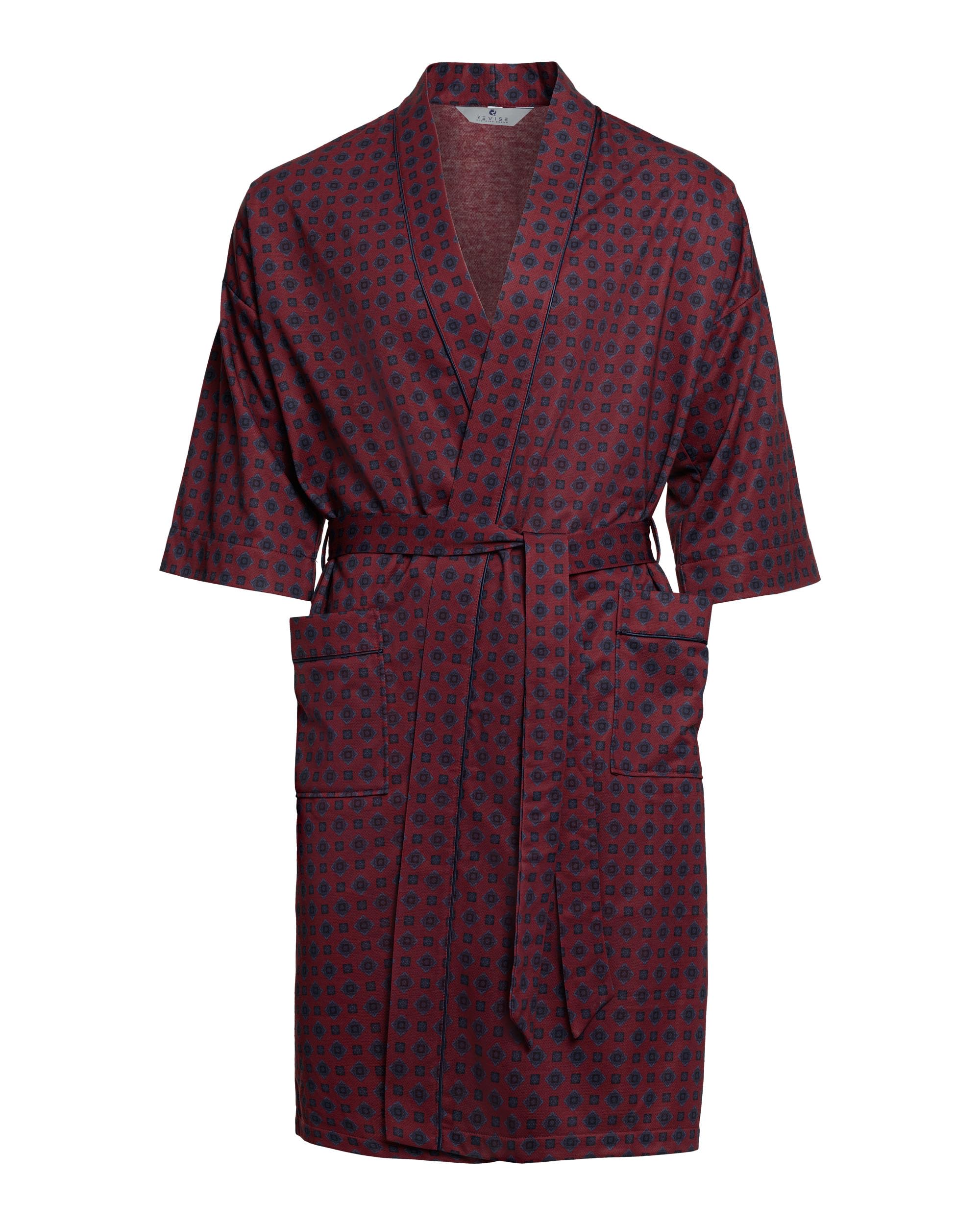 Revise RE-515 Kimono - Men's Dressing Gown -, Bordeaux Red 31, 3XL/4XL