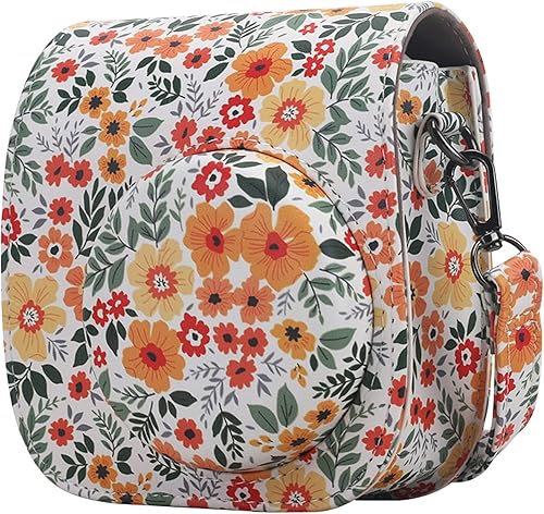 Miniatura 3 de Frankmate Funda protectora compatible con cámara de película instantánea Fujifilm Instax Mini 12 11 9 8 con bolsillo para accesorios y correa