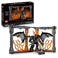 LEGO Icons Il Signore degli Anelli: Book Nook del Balrog - Costruzione per Adulti da Esposizione