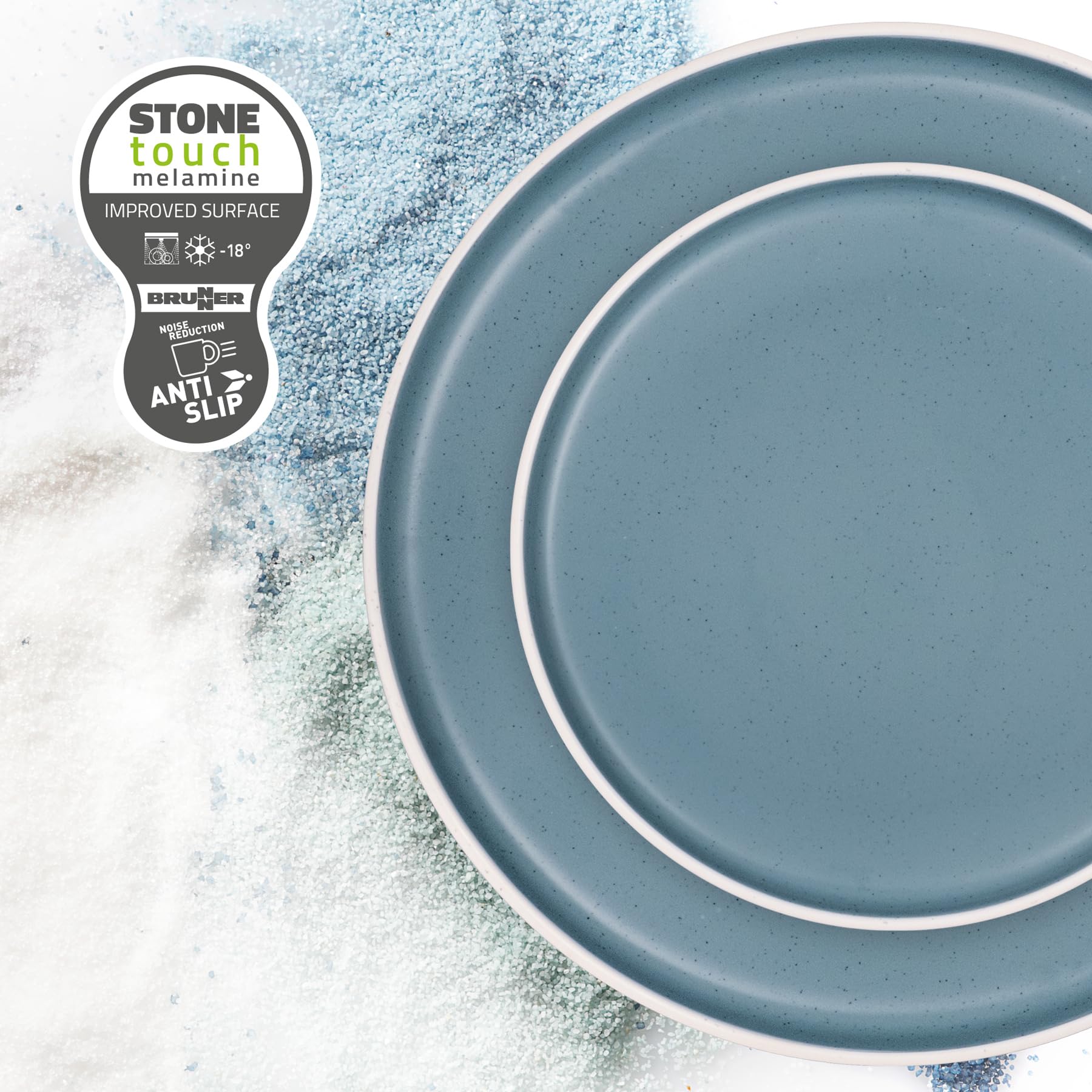 BRUNNER Essteller Dolomit blue 25 cm