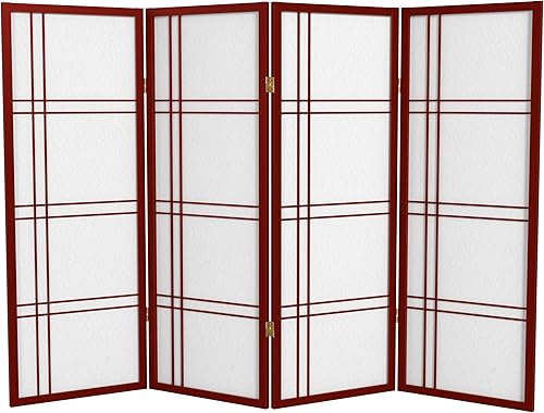 Miniatura 57 de Pantalla Shoji corta de doble cruz de 4 pies - Natural - 3 paneles Natural,Negro -,Honey,Rosewood,Nuez,Blanco,https://www.amazon.com/dp/undefined