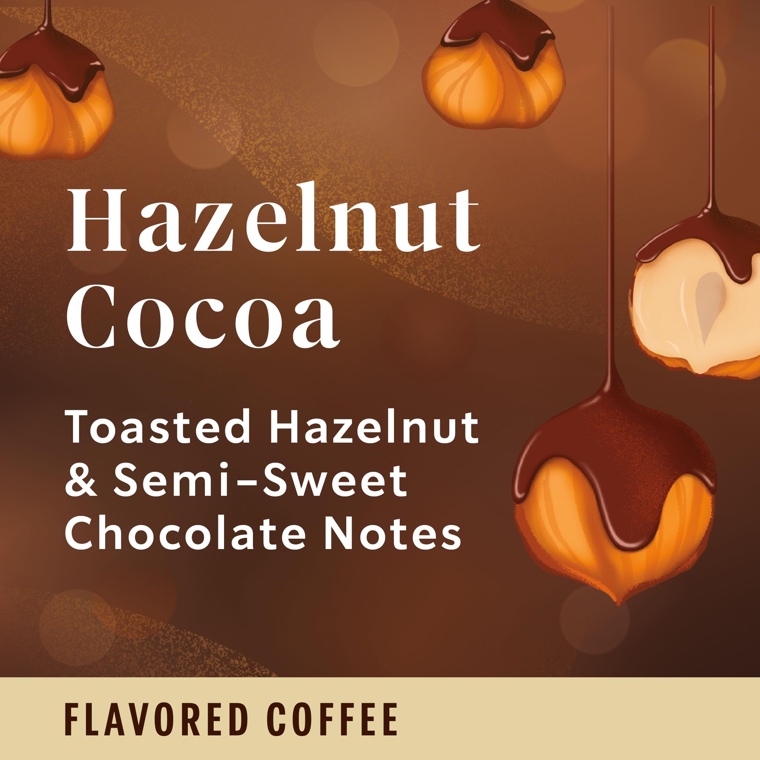 Starbucks K-Cup Coffee Pods Hazelnut Cocoa Flavored Coffee for Keurig Brewers 100 Arabica Holiday 1 Box 22 Pods — view 3