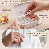 CFQNI 5-Tier Medicine Organizer Storage Box – Portable Pill Organizer Included — Take Daily Medications