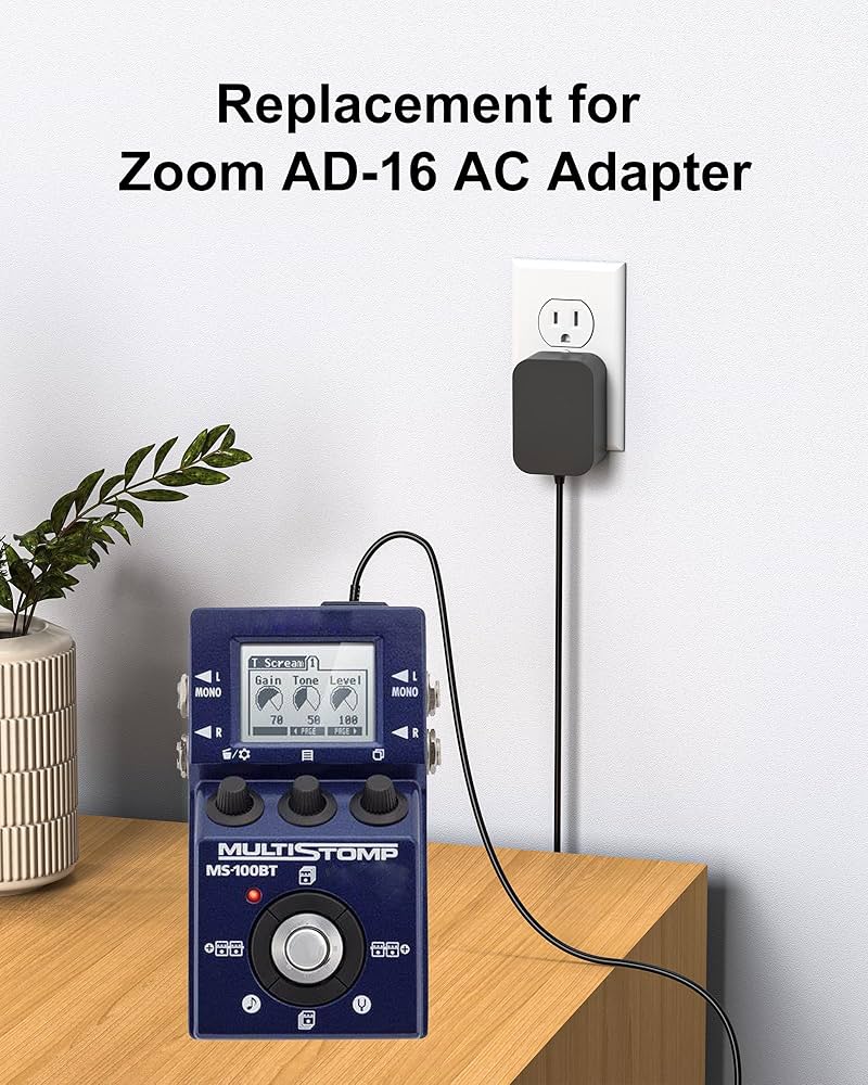 Amazon.com: WUKUR 9V AC Adapter Compatible with Zoom AD-16 for G3