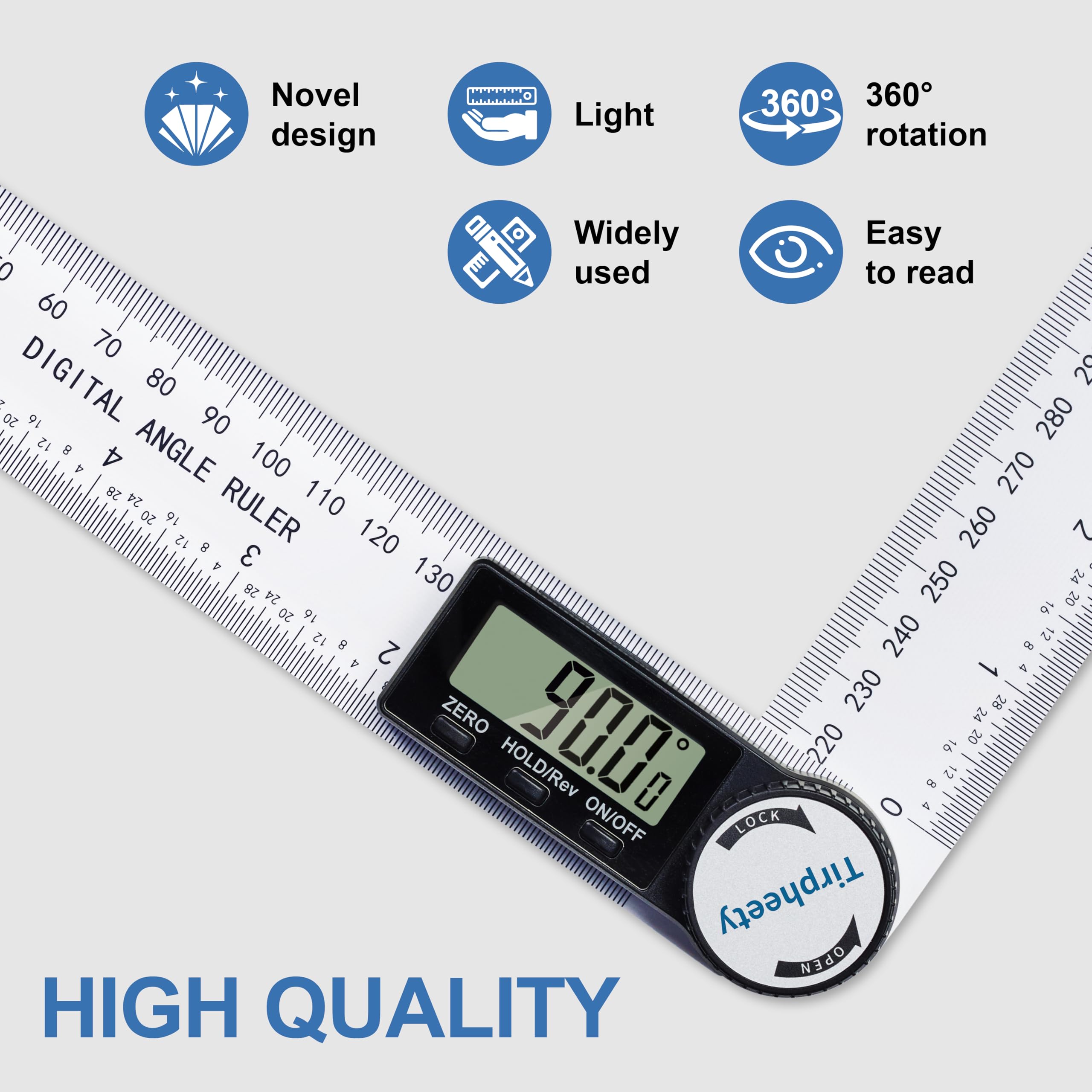 Digital Angle Finder Protractor - 7 Inch -4
