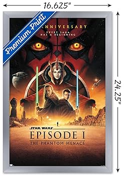 STAR WARS スターウォーズ　ファントムメナス　25周年　ポスター Amazon.co.jp: Trends International スター・ウォーズ
