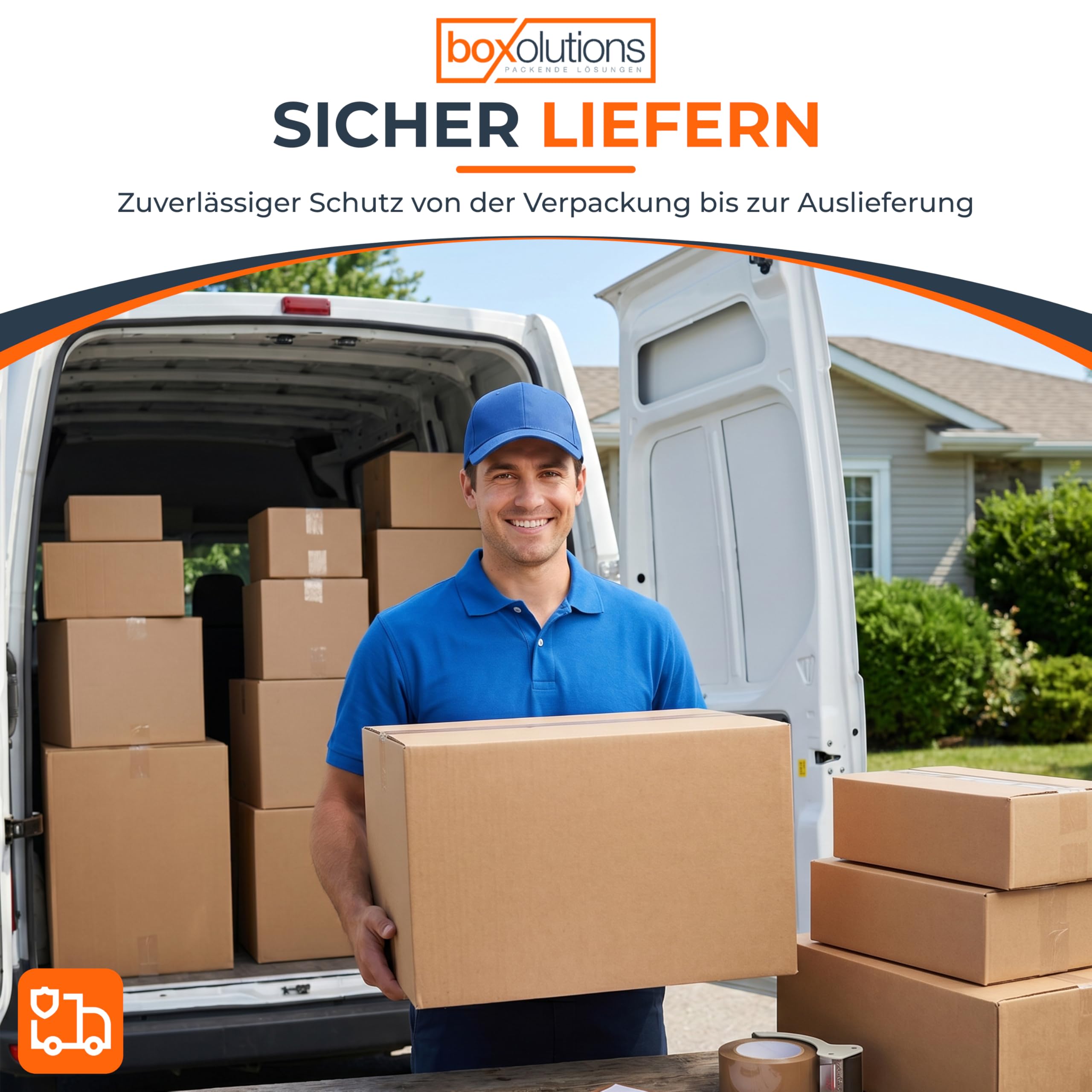 Versandkarton 600 x 400 x 400 mm, 1-wellig 1.20 B, brauner Kraftpapier Faltkarton FEFCO 0201, Großkarton für E-Commerce, Privatversand und Organisation