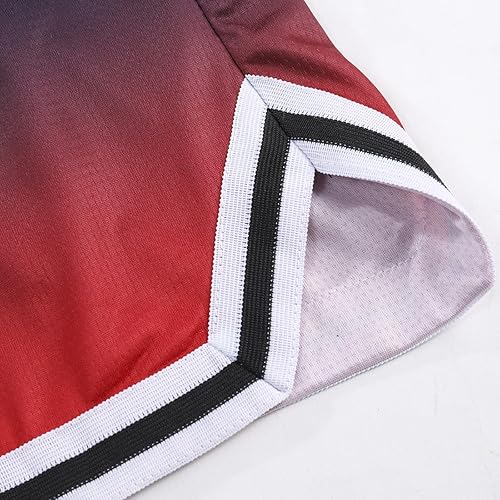 Miniatura 8 de Flyingyan Pantalones Cortos Deportivos de Baloncesto para Hombre con Bolsillos con Cremallera de Malla para Entrenamiento Activo y Rendimiento en el