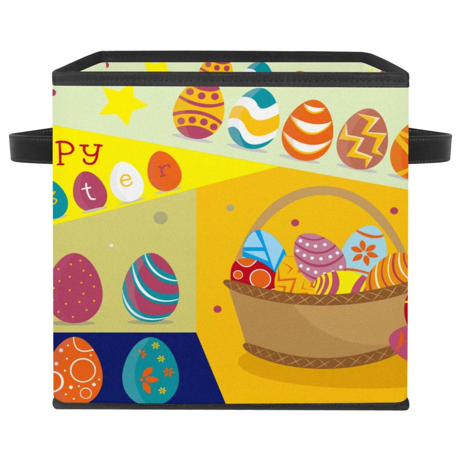 Boîte de rangement pliable tissu cube pour jouets et livres de maison