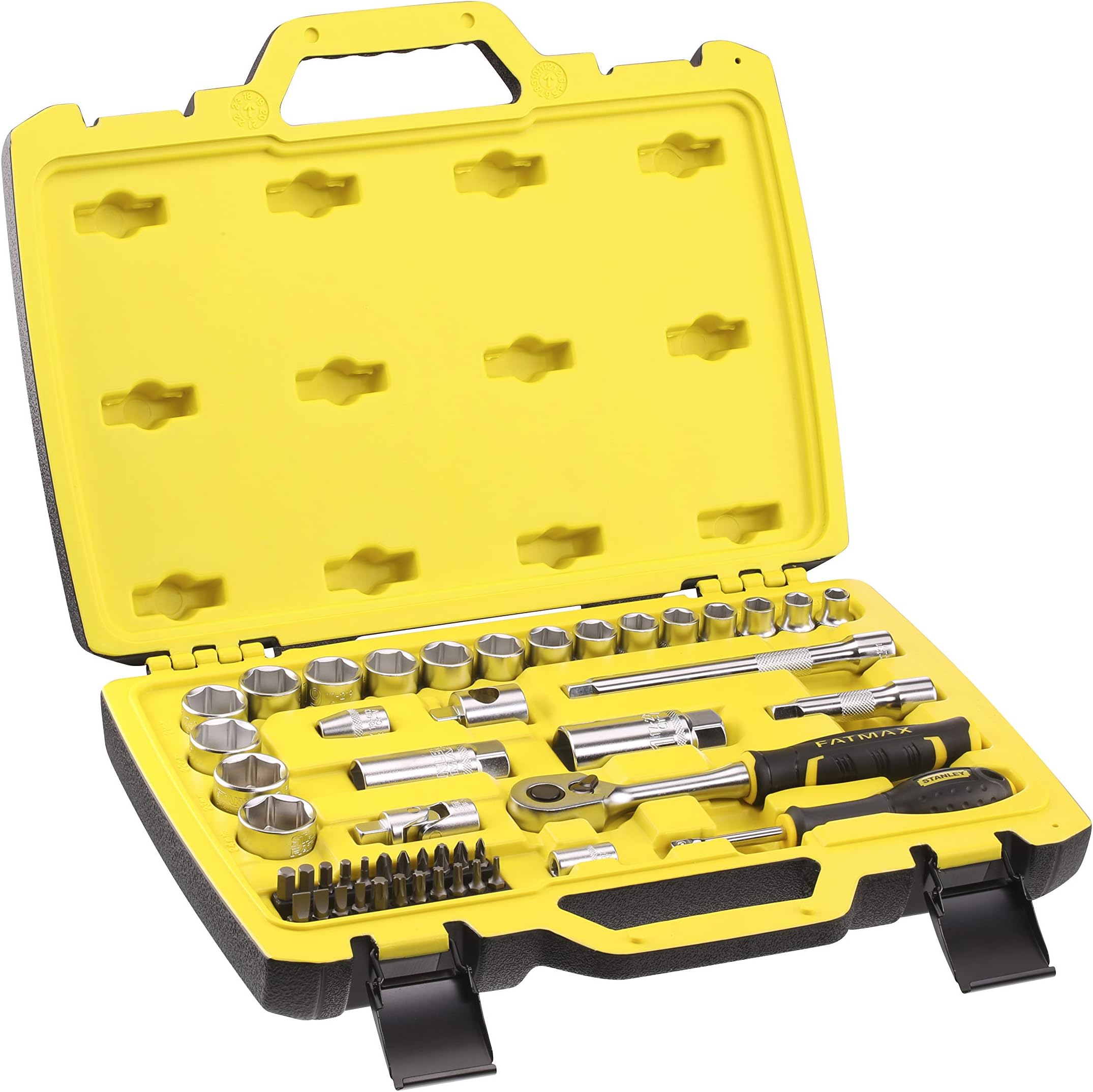 STANLEY Coffret Clés Mixtes STAKBOX M - 12 Pièces FATMAX FMMT98104-0 - Jeu Complet 6 à 17 Mm