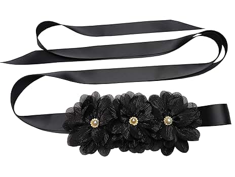 Amazon.com: Pearl Tulle Flower Girl Sash Belt for Dress