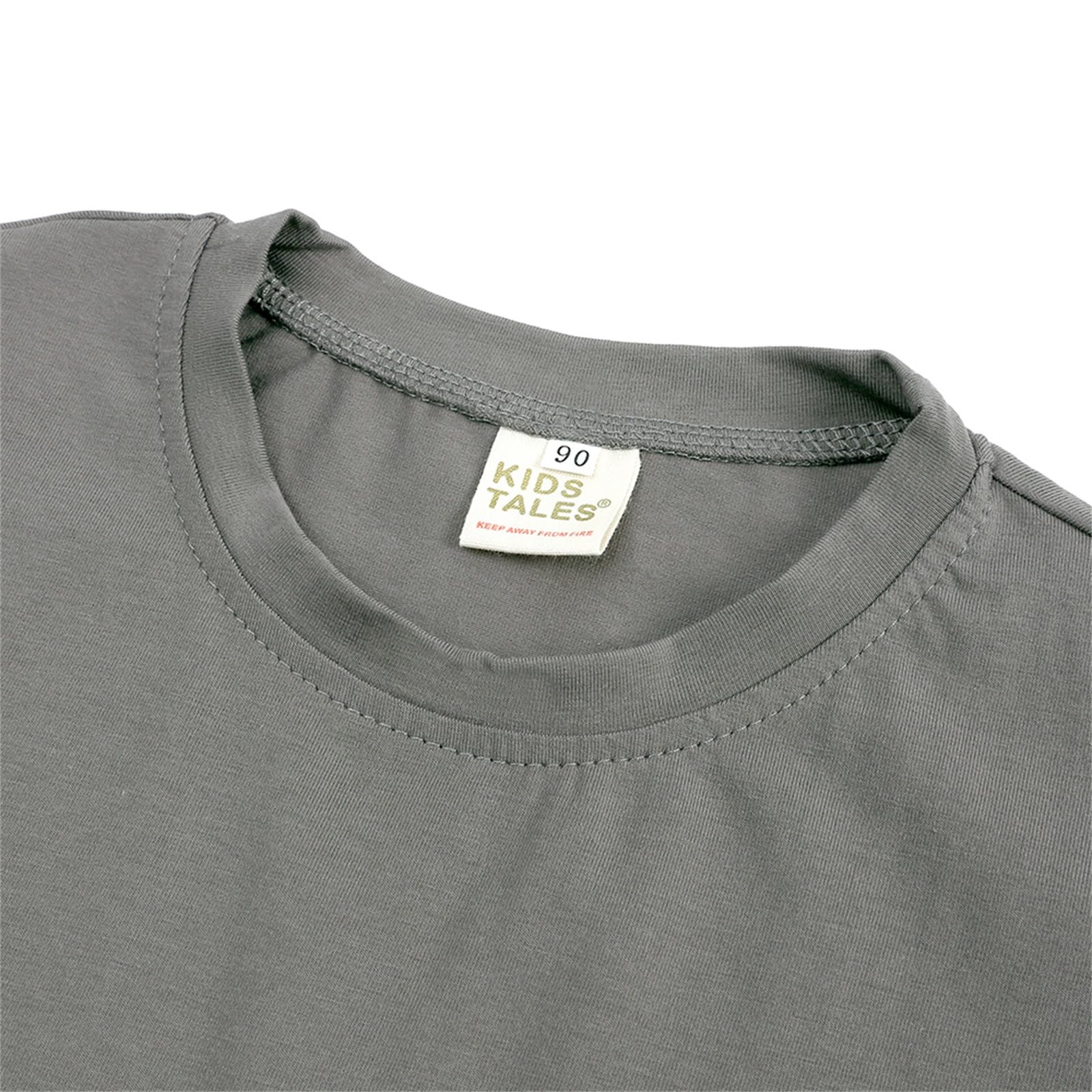 Generisch Conjunto de 2 piezas para niño y niña, conjunto de ropa de verano, camiseta de manga corta con pantalones cortos