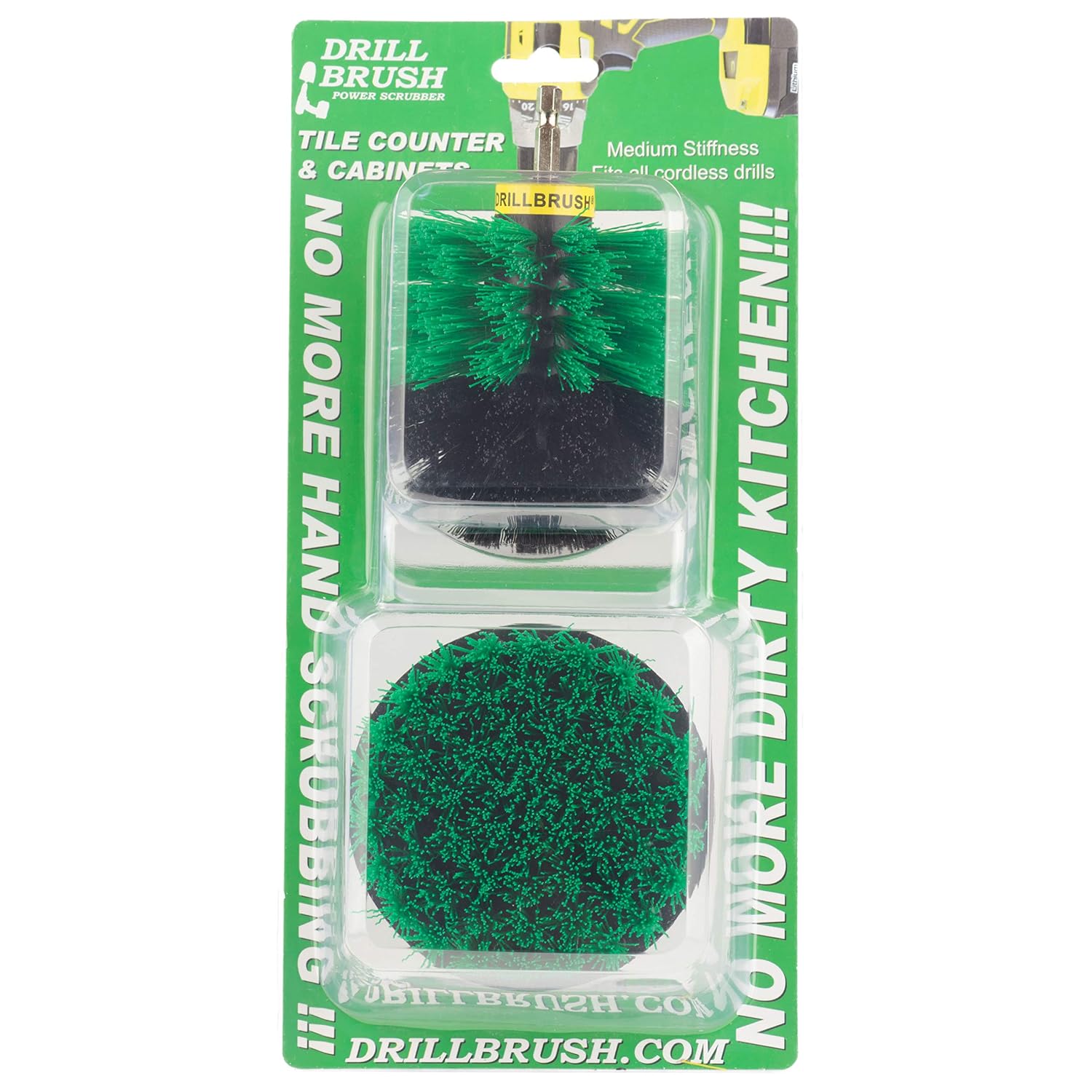 Household Cleaners - Drill Brush - Kitchen - Cleaning Supplies - Grout Cleaner - Cast Iron Skillet - Pots and Pans - Scrub Brush - Stove - Oven Rack - Sink - Kitchen Table - Spin Brush - Baseboards