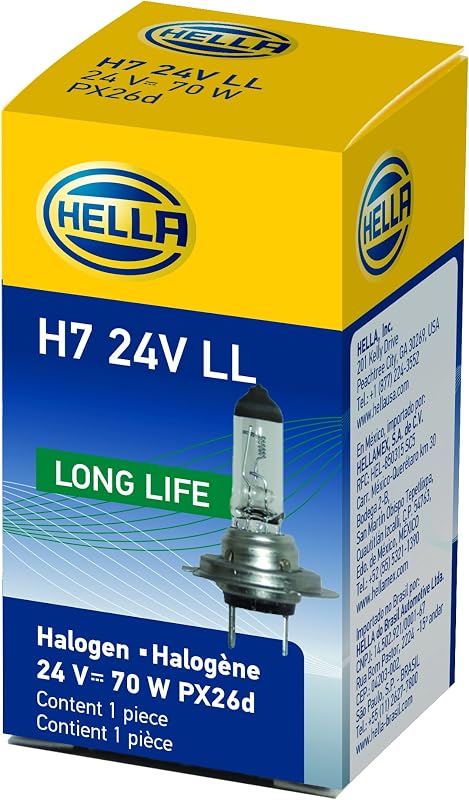 Lâmpada Halógena Hella H7 24 V LL Long Life 70 W – 1 unidade