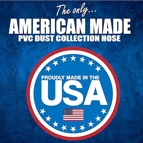 Miniatura 2 de Peachtree Woodworking Manguera ultra flexible de 4 x 10 pies de PVC resistente para recolección de polvo y humos (4 pulgadas de diámetro por 10 pies