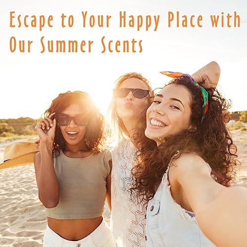 Miniatura 7 de Aceites esenciales de verano para difusores para el hogar, juego de aceites aromáticos MitFlor para hacer jabón y velas, 6 x 0.3 fl oz con océano,