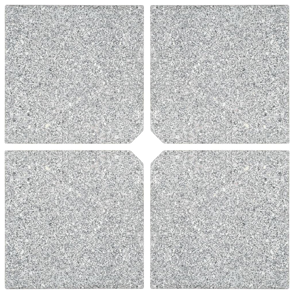 Piastre di peso per ombrellone in granito, supporto triangolare per balcone, terrazzo, giardino, supporto stabile con peso robusto per una base sicura dell'ombrellone
