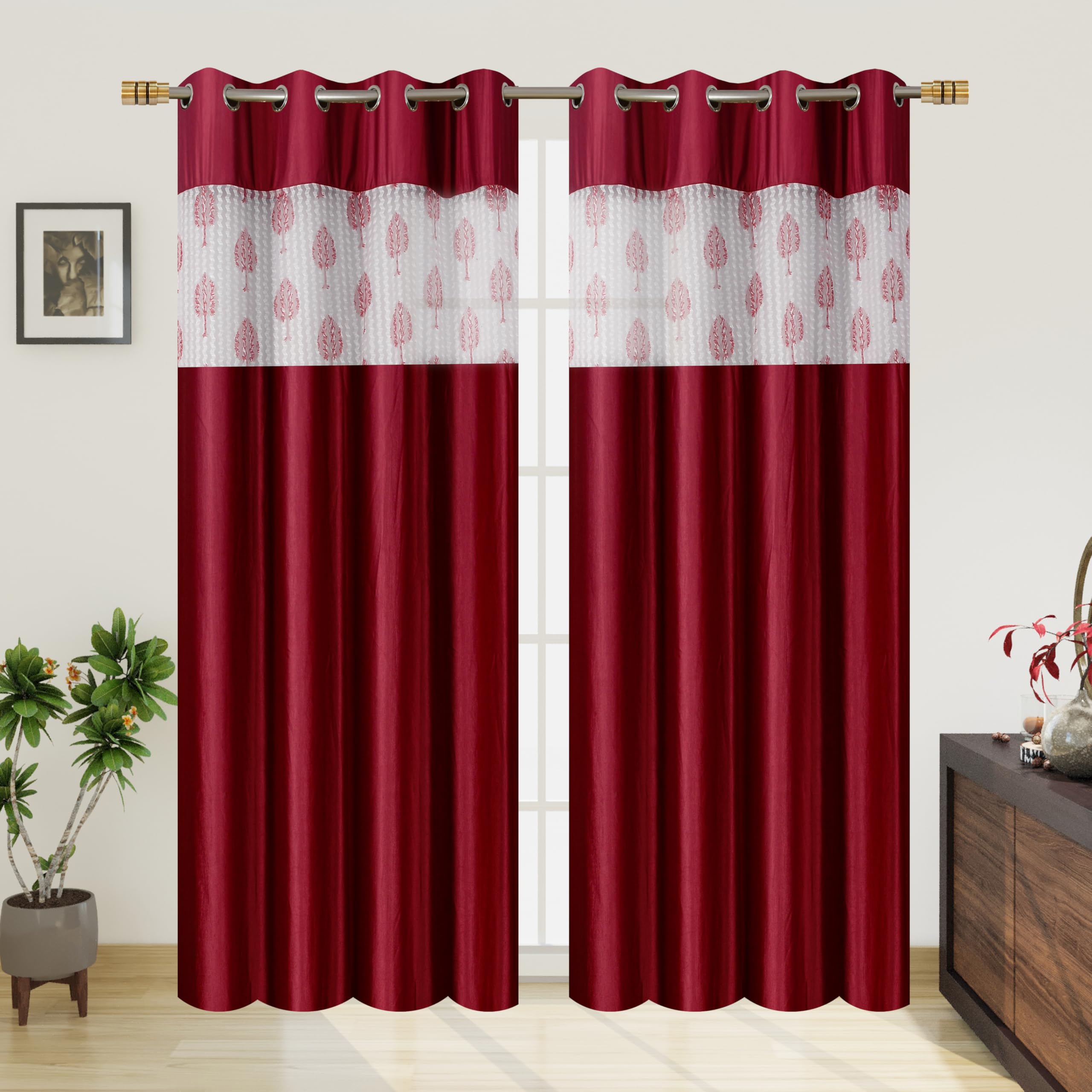 Small Window Curtains - Coffee -10