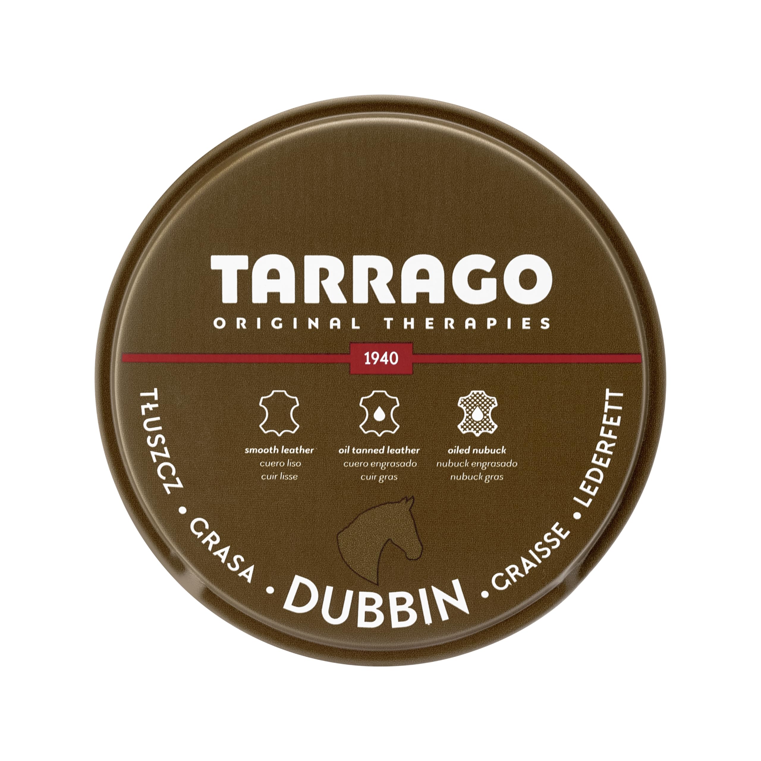 Tarrago | Dubbin 100 ml | Grasa de Caballo Nutritiva para Cuero Liso o Engrasado | Para Zapatos, Textil y Accesorios de Piel Como Bolsos o Marroquinería