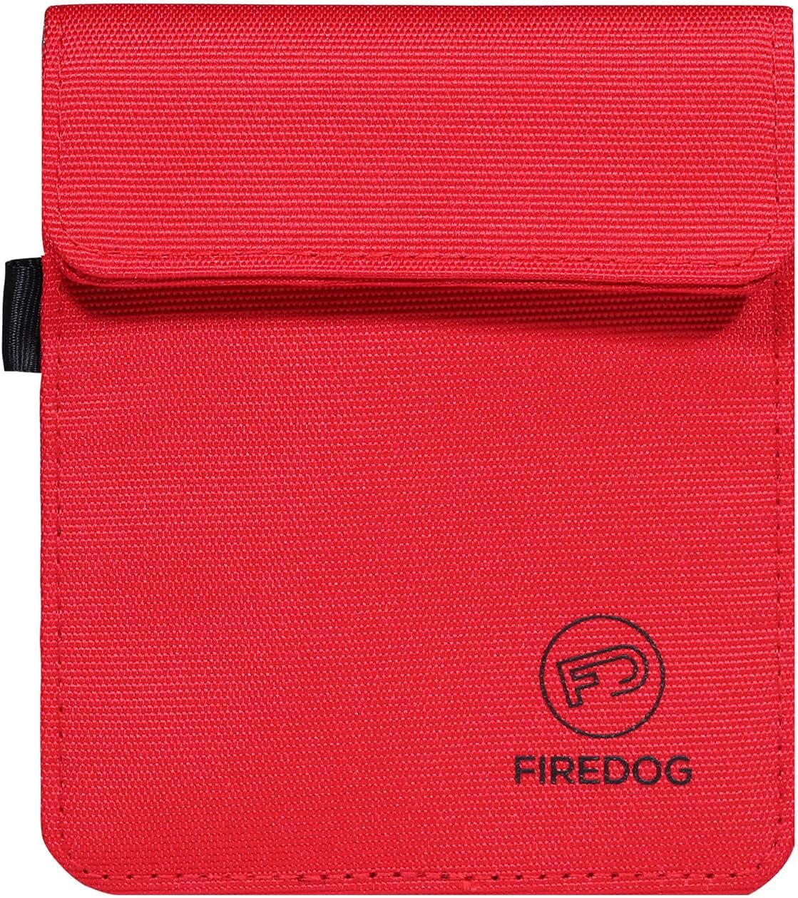 FIREDOGFaraday Bag for Key Fob, Small Faraday Key fob Protector, Signal Blocking Car Keys Pouch, Entry Fob Signal Blocking Bag (Red)
