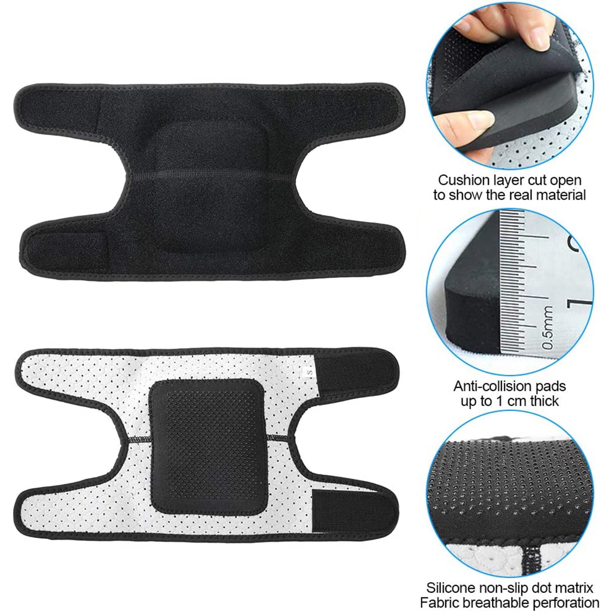 EULANT Rodilleras Voleibol para Niño/Adolescentes/Adulto,Rodillera Deportiva,Ajustable Esponja Protector de Rodilla para Fútbol Portero Balonmano Danza Patinaje Esquí Gimnasia Ritmica Senderism — view 3