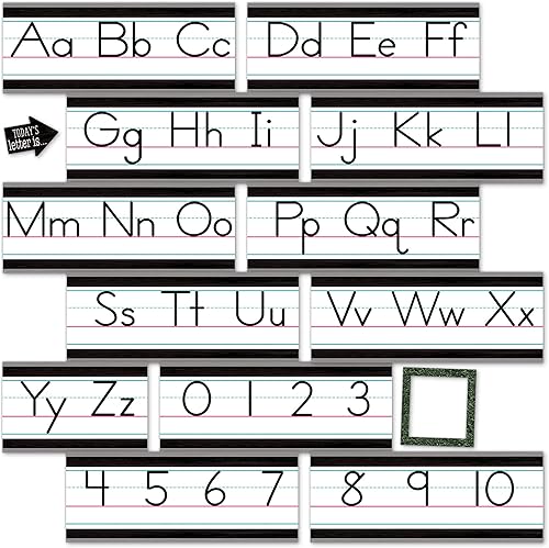 Teacher Created Resources Tablero de anuncios de línea del alfabeto de granja moderna (TCR8338)