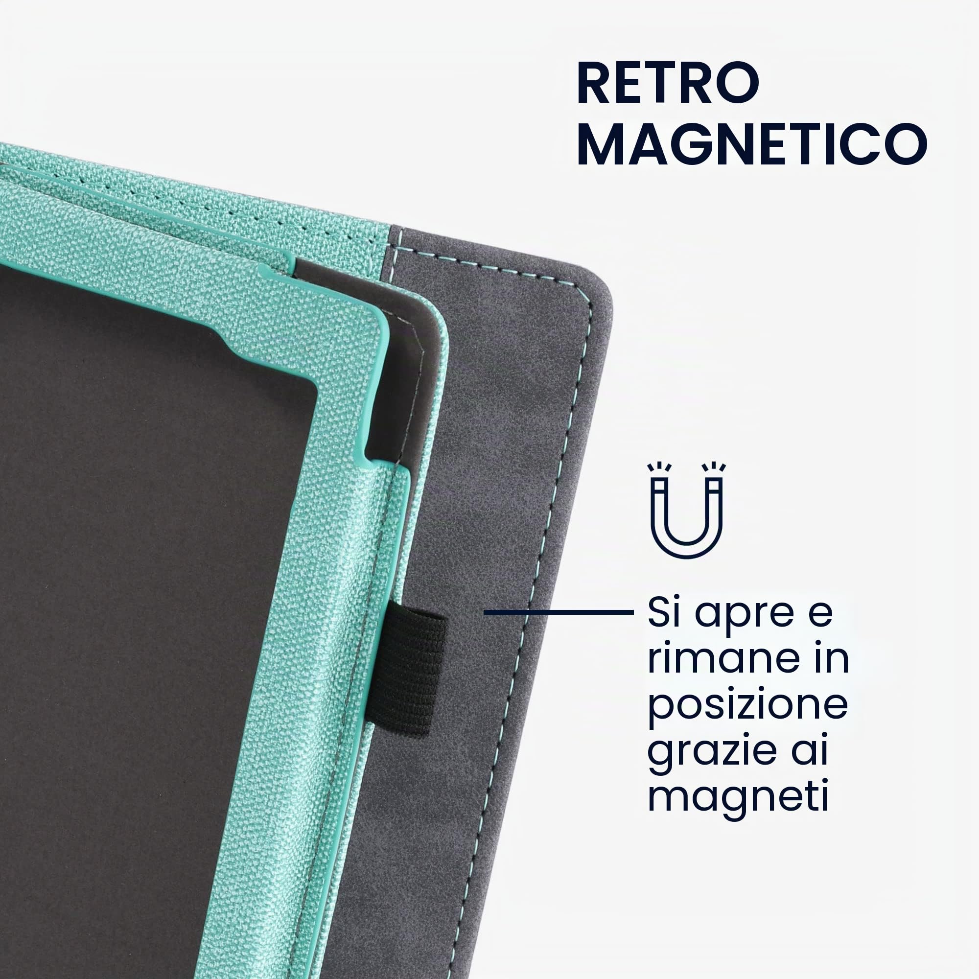 Custodia Kwmobile Origami Per Kobo Nia In Similpelle Con Chiusura Magnetica E Supporto Verticale – Design Magnolie Primaverile - 2