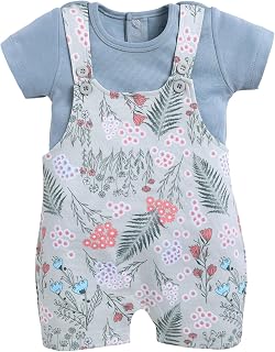 BABY GO 100% Cotton Full Sleeves Dungaree/Overall for Baby Boys and Girls Price In India