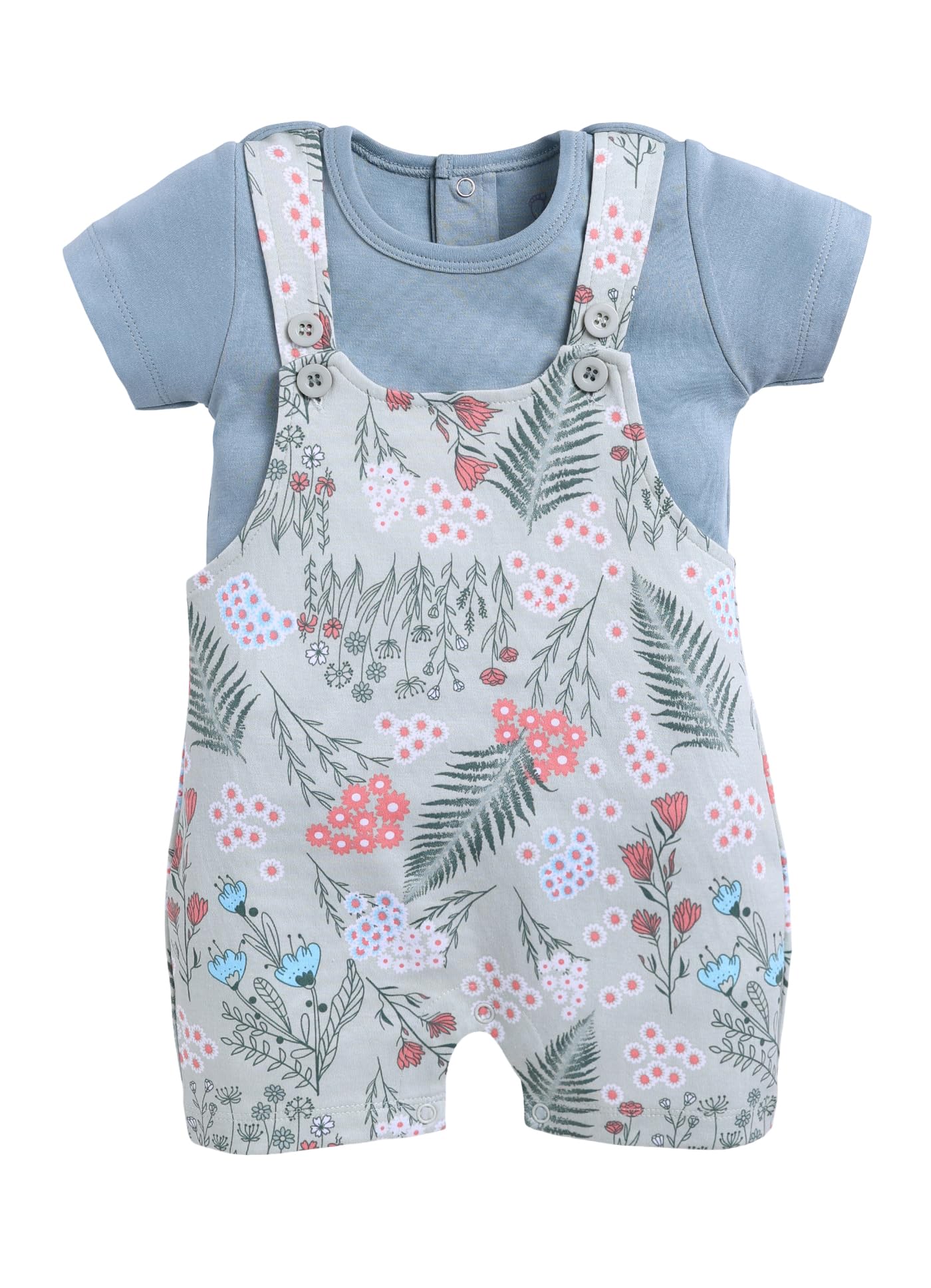 babygo BABY GO 100% Cotton Full Sleeves Dungaree/Overall for Baby Boys and Girls-picture-9