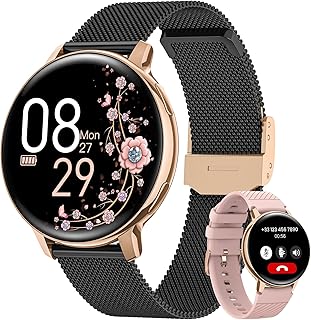 SWGOTA Women’s Smartwatch, Women’s Smartwatch with Call 120+ Sport Mode 24H Heart Rate Monitor SpO2 Sleep Period Tracker P…