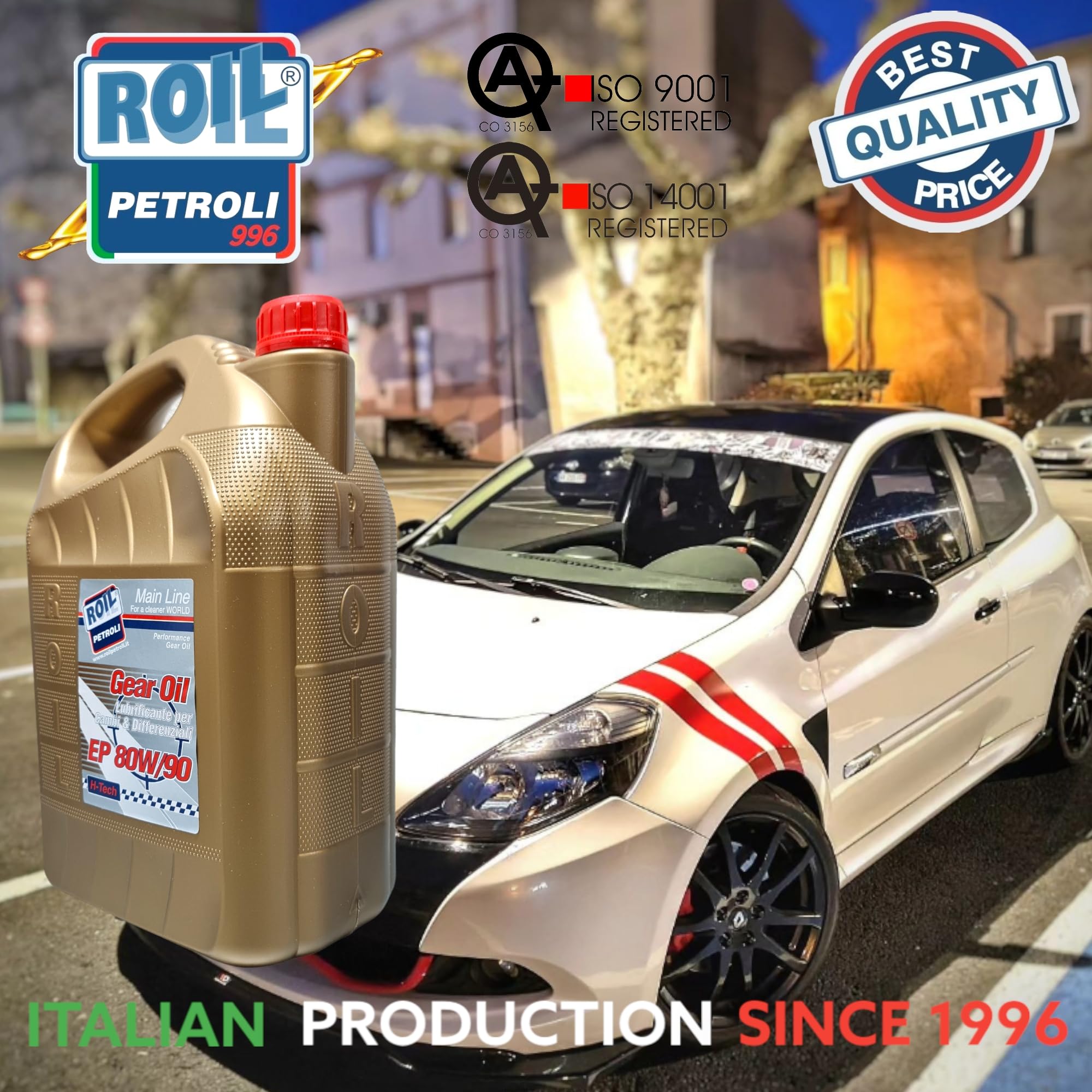 5 Litri di Roil GEAR HD 80W90 EP GL-5 - Olio CAMBIO per AUTO, MOTO, FURGONI, CAMION ►NUOVA FORMULA◄ che MIGLIORA la Lubrificazione e Protezione degli Ingranaggi