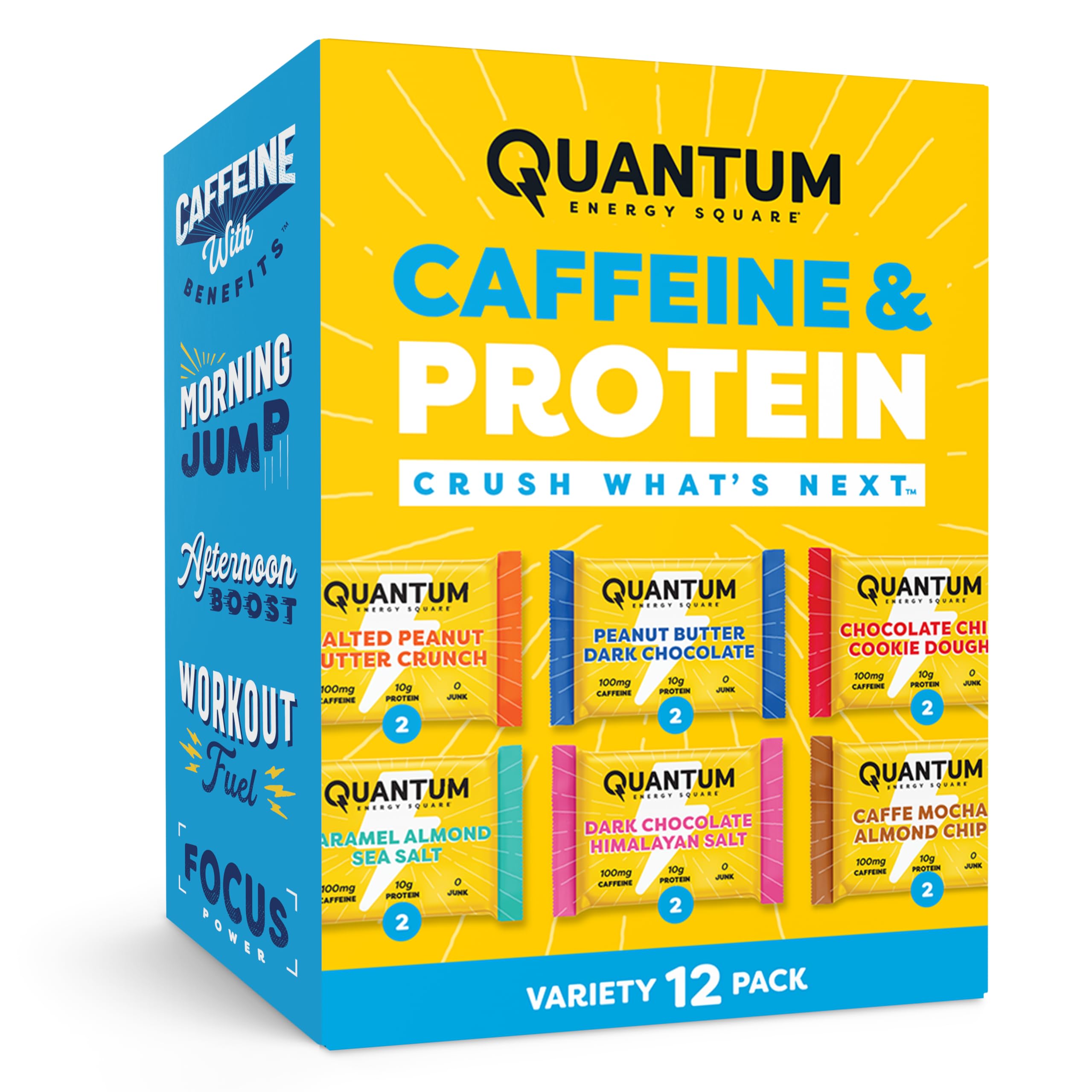 QES Energy Bars, Chocolate Fix 12-Pack, Caffeine, 10g Protein, Gluten Free — Amazon image 10
