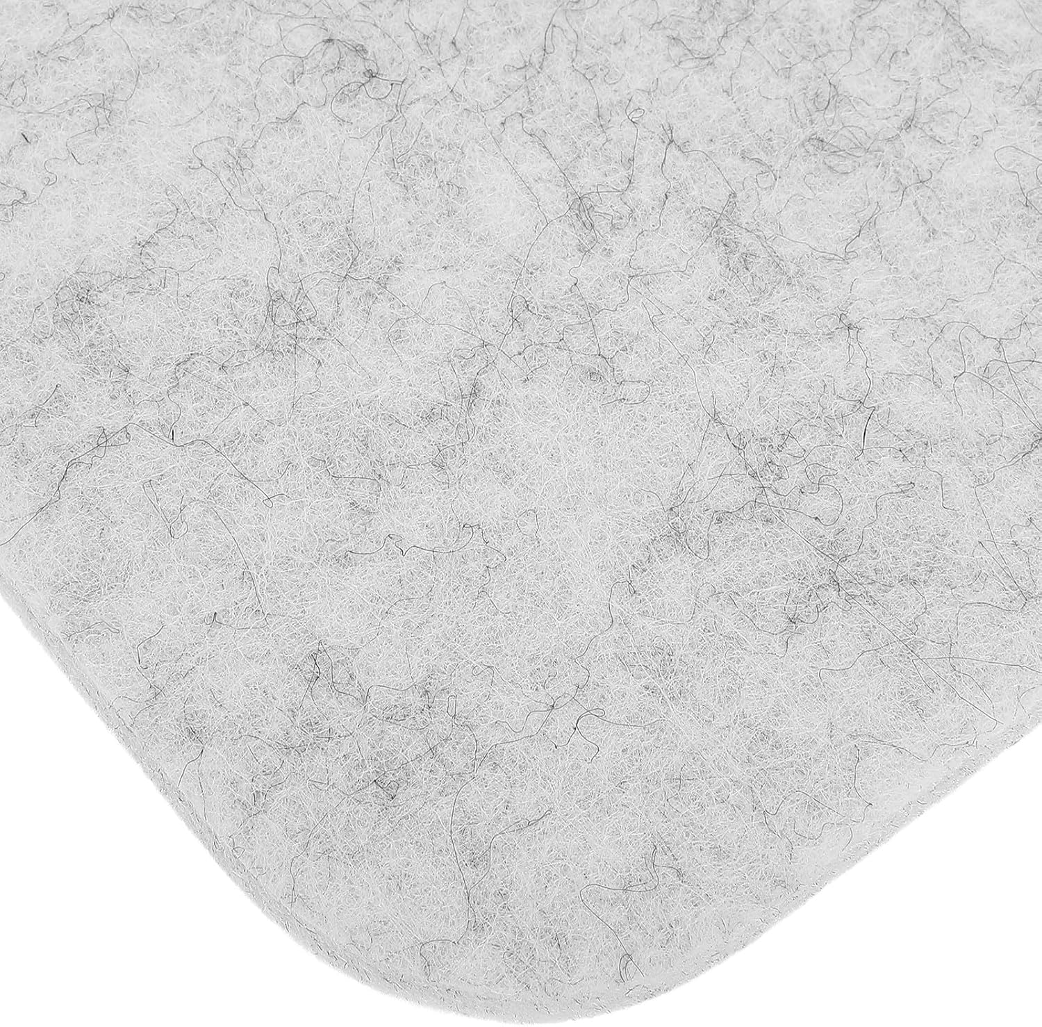 OSOLADY 4pcs Square Needle Felting Mat - Rounded Corner Felt Pads for Handmade Craft Projects, Photo Display, Wool Felting Decorations 12''&6'' Grey